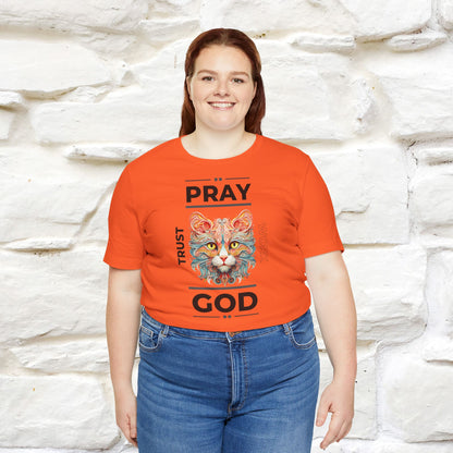 Pray, God, Trust, Work T-Shirt for Men & Women | 100% Cotton* Inspirational Tee