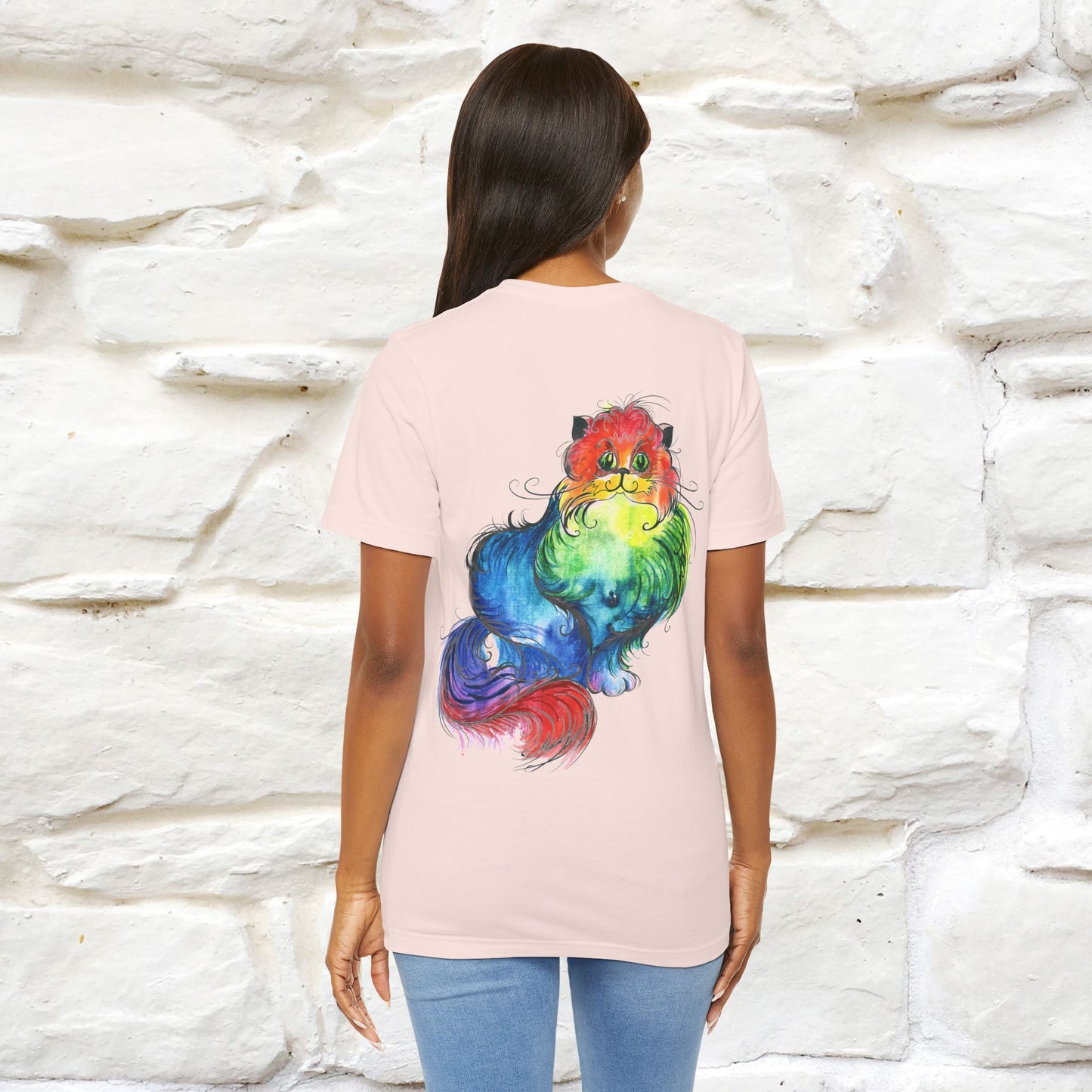 "Il Pittore'' Cat T-Shirt Front and Back Design | Nunu&Miao Studio