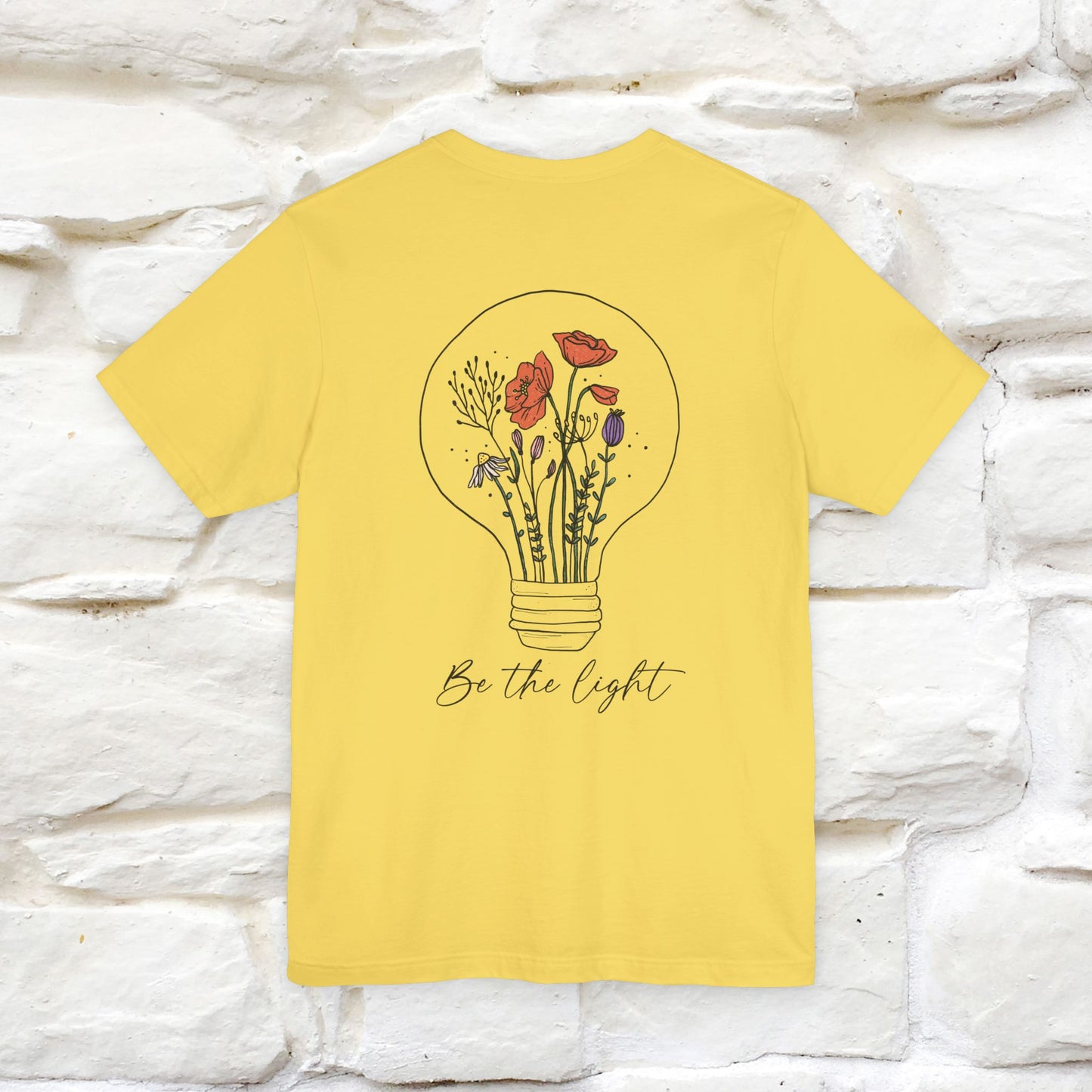"Be The Light" Cat T-Shirt | Front & Back Design | Nunu&Miao Studio