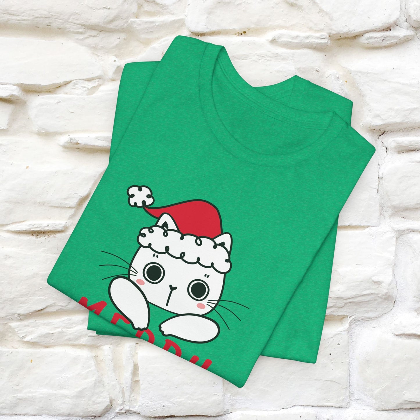 “Merry Catmas Cat T-Shirt | Funny Christmas Cat Shirt for Men & Women | 100% Cotton*