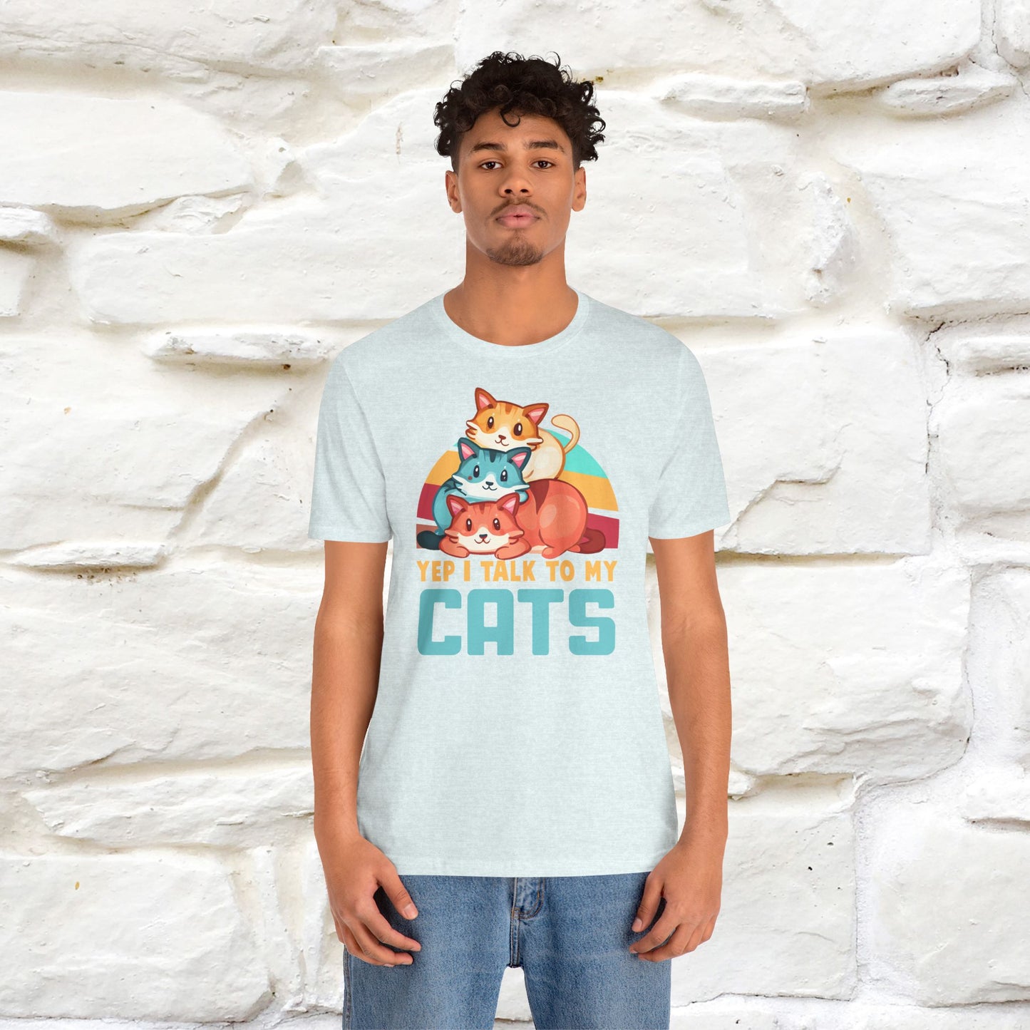 ''Yep, I Talk To My Cats'' Cute Cat T-Shirt for Men & Women | 100% Cotton* 🐾