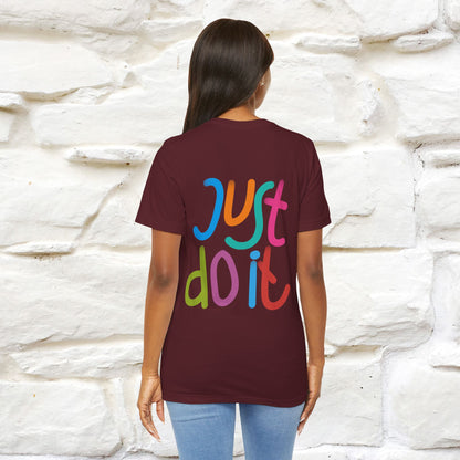 "Yes, Just Do It" Cat T-Shirt for Men & Women | Front & Back Design | 100% Cotton* 🐾