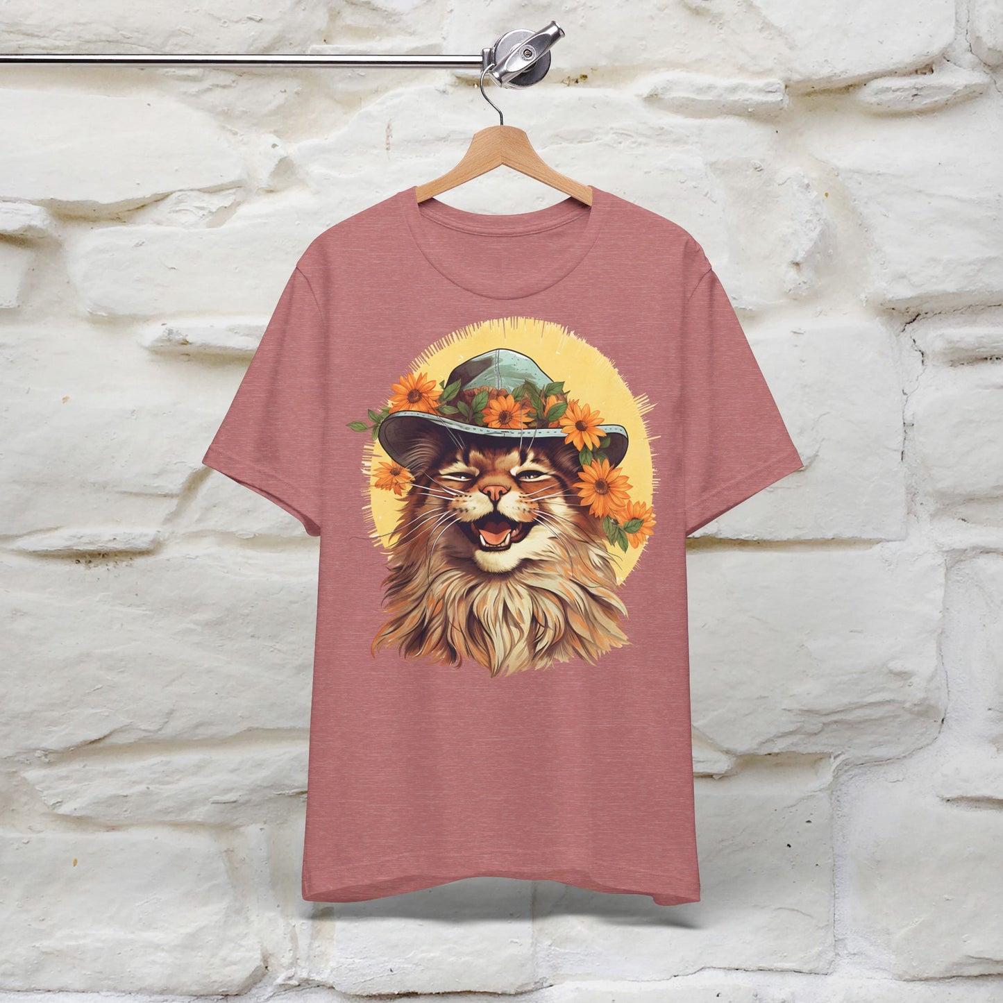 ''Let Your Smile Shine'' Cat T-shirt for Women 100% Cotton* - Nunu&Miao Studio