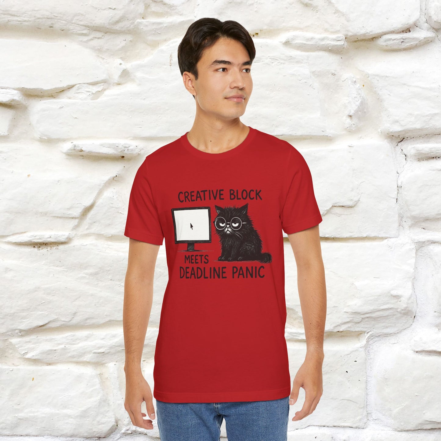 "Creative Block Meets Deadline..." |Cat T-Shirt | Nunu&Miao Studio