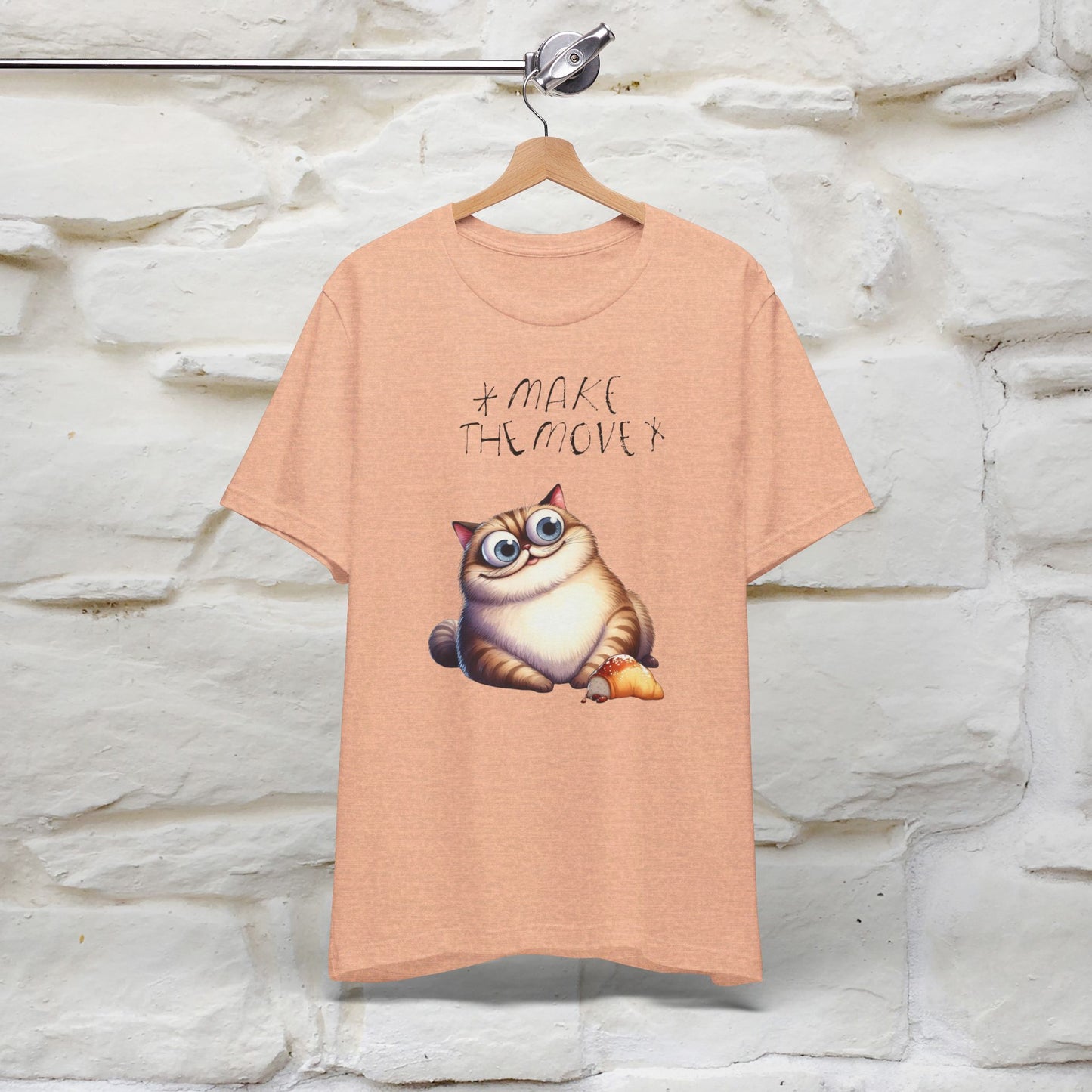 ''Make The Move'' Cat T-shirt for Women 100% Cotton* - Nunu&Miao Studio