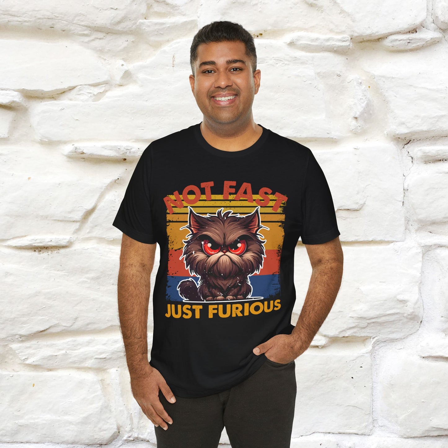 Not Fast, Just Furious |  Sarcastic Cat T-Shirt | Nunu&Miao Studio