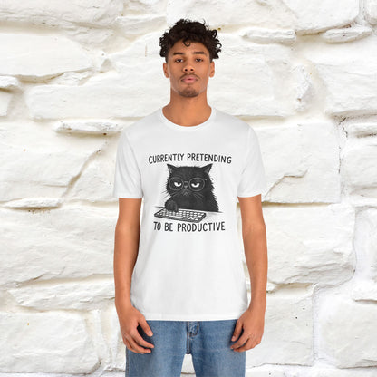 "Currently Pretending To Be Productive" |Cat T-Shirt | Nunu&Miao Studio
