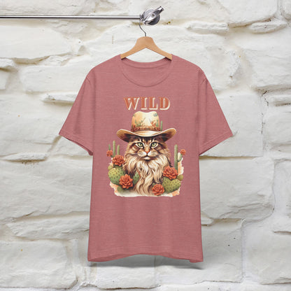 Wild Cowboy Cat T-Shirt for Men & Women | 100% Cotton* Adventure Tee