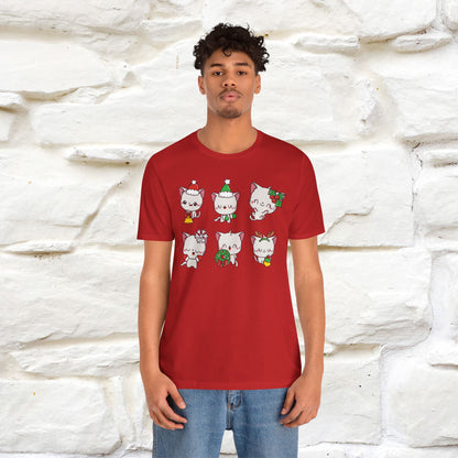 Christmas Cats T-Shirt | Festive Cat T-Shirt for Men & Women | 100% Cotton*