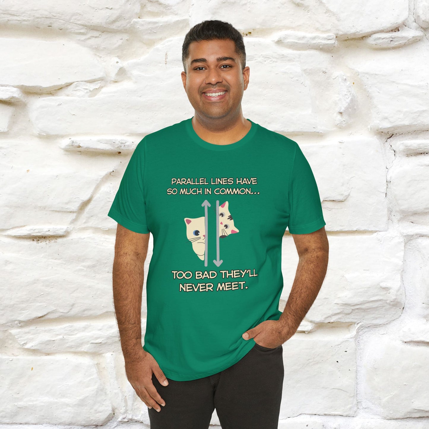 “Parallel lines have so much in common…''| Funny T-Shirt | Nunu&Miao Studio