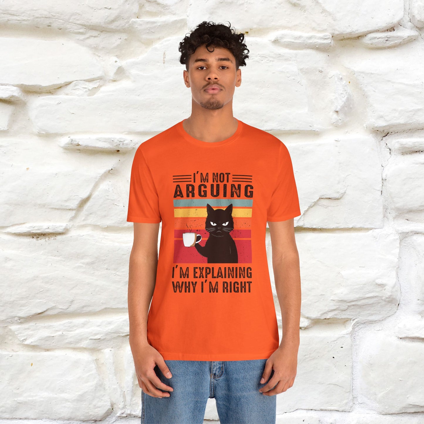 Non sto discutendo, sto spiegando perché ho ragione T-shirt con gatto per uomo e donna | 100% cotone* Maglietta divertente