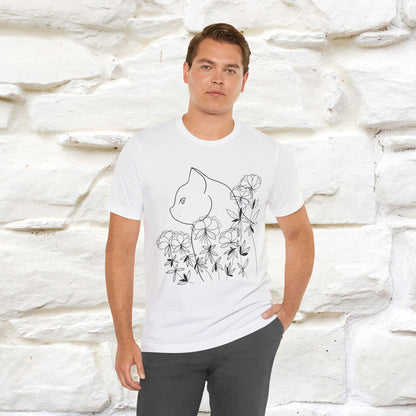 "Cat Flower !" Cat T-Shirt for Men & Women | 100% Cotton*