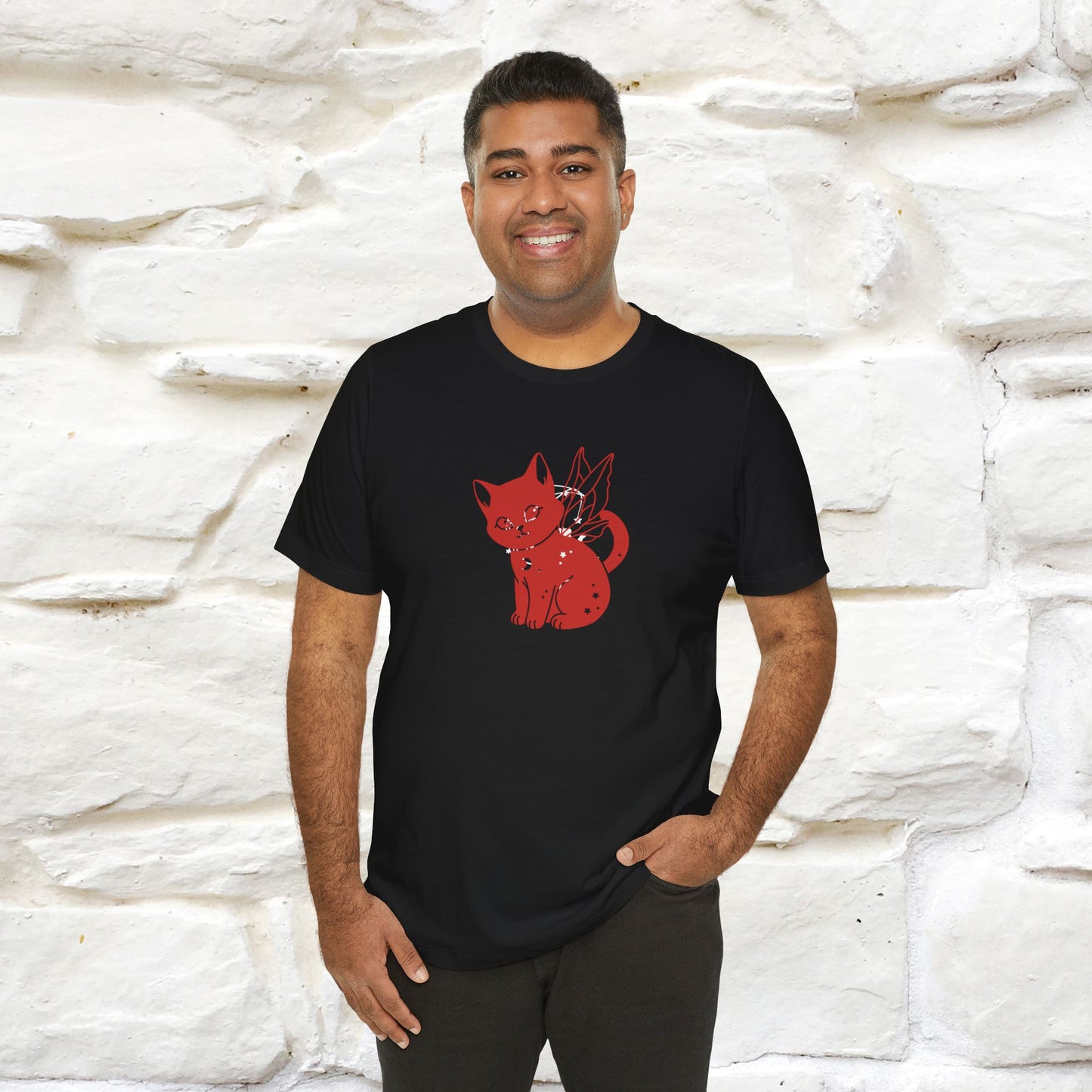 "Espoir Speranza Hope'' Cat T-Shirt Front and Back Design | Nunu&Miao Studio