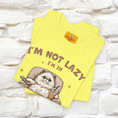 "I'm Not Lazy I'm In Energy-Saving Mode " Cat T-shirt |Nunu&Miao Studio