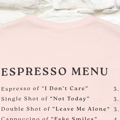 "More Espresso Less Depresso" |Cat T-Shirt | Nunu&Miao Studio