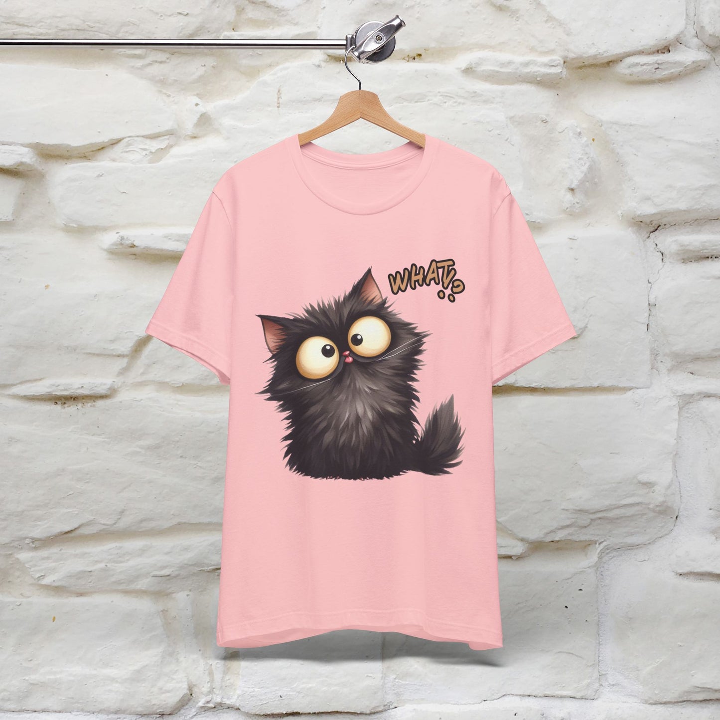 What? Cat T-Shirt for Men & Women | 100% Cotton* Funny & Stylish Tee