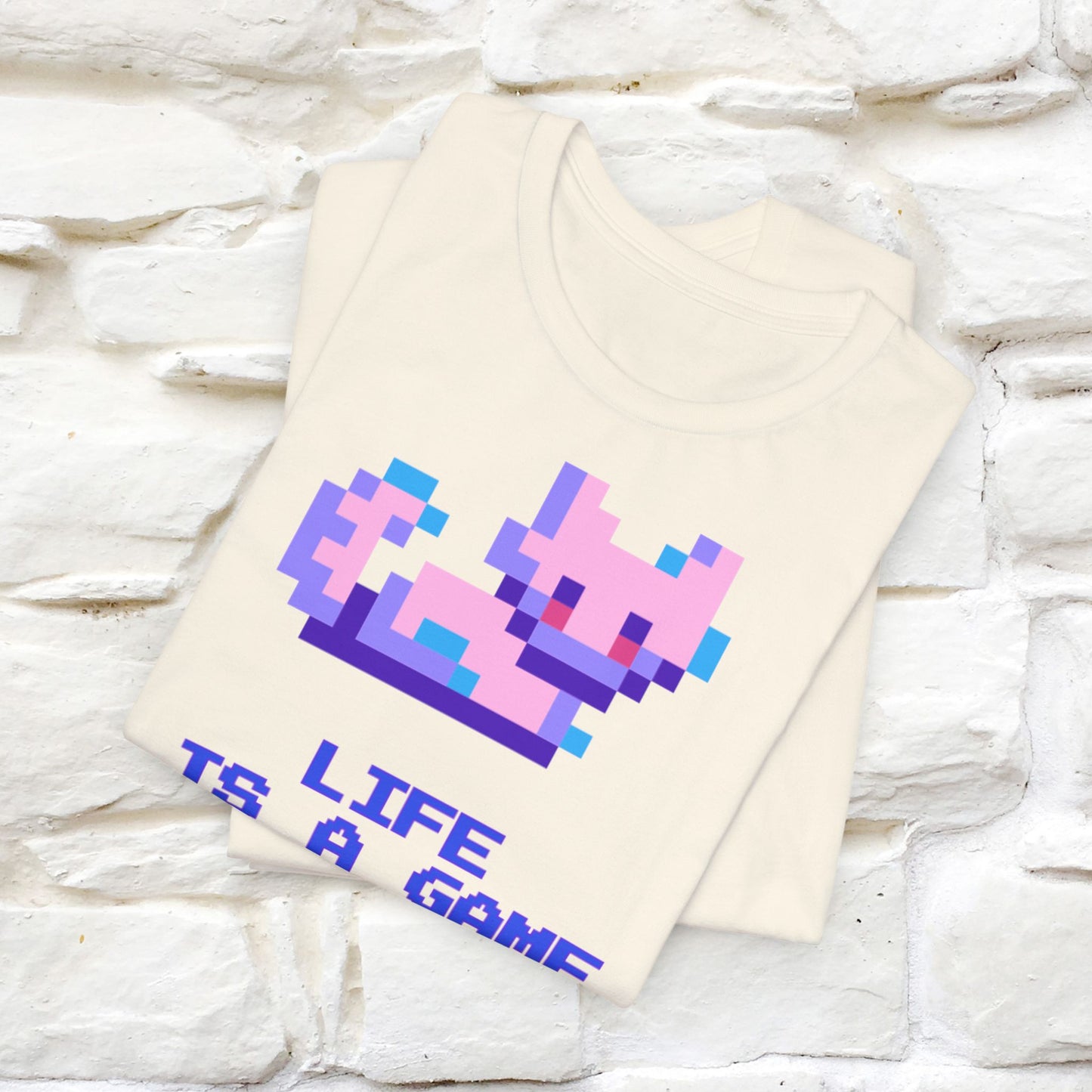 "Life Is A Game, I Am Just Here Fo The Cheat Code" Funny Cat T-Shirt for Men & Women | 100% Cotton*