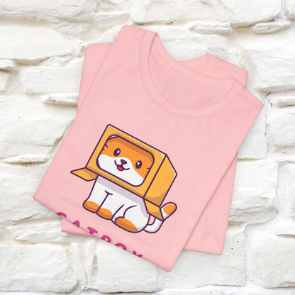 "Catbox Sitting" Funny Cat T-Shirt for Men & Women | 100% Cotton*