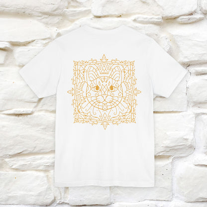 "Mandala Cat'' Cat T-Shirt Front and Back Design | Nunu&Miao Studio