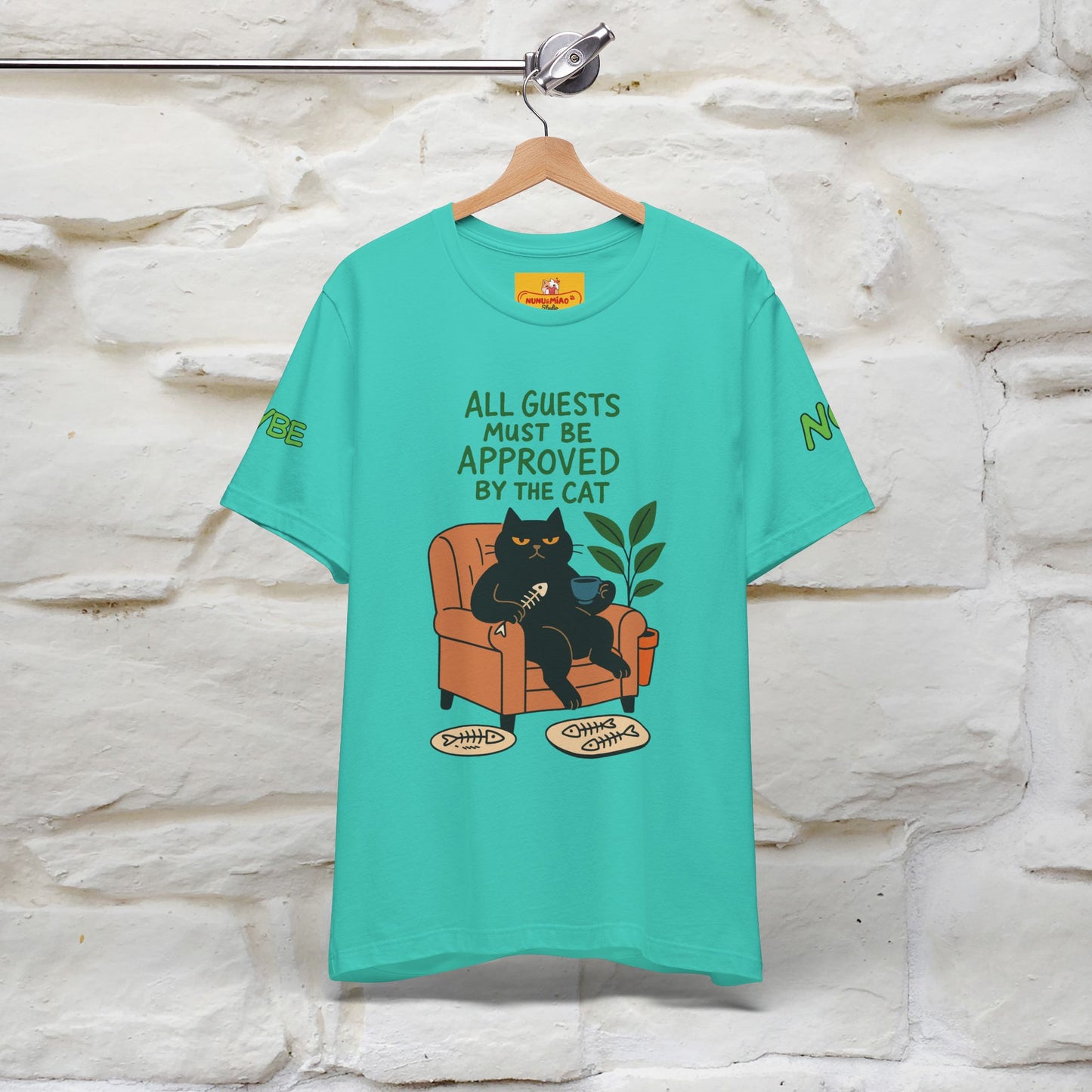"All Guest Must Be Approved By The Cat - NO,MAYBE" Cat T-shirt |Nunu&Miao Studio