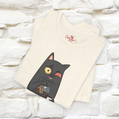 ''Life Begings After Coffe''  Cat T-shirt for Men and Women  100% Cotton*