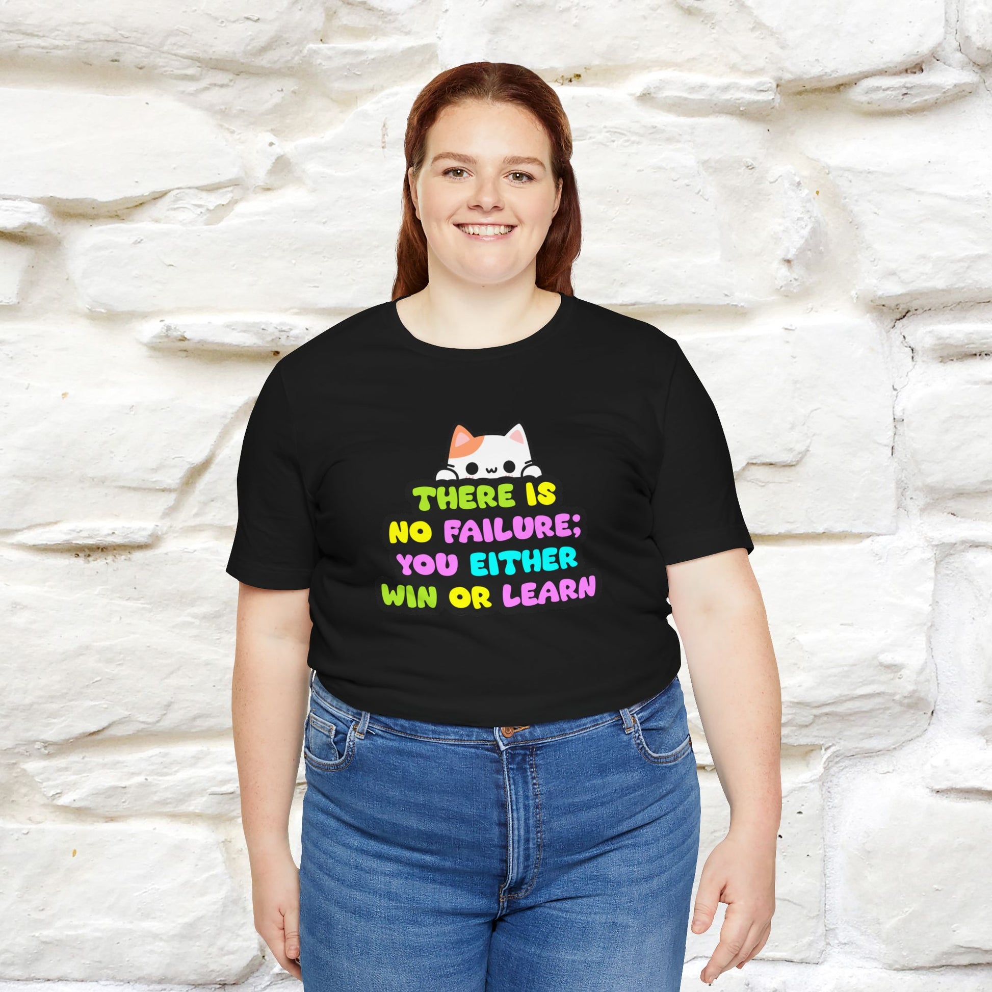 "There Is No Failure: You Either Win Or Learn" T-Shirt  | Nunu&Miao Studio - Nunu&Miao Studio