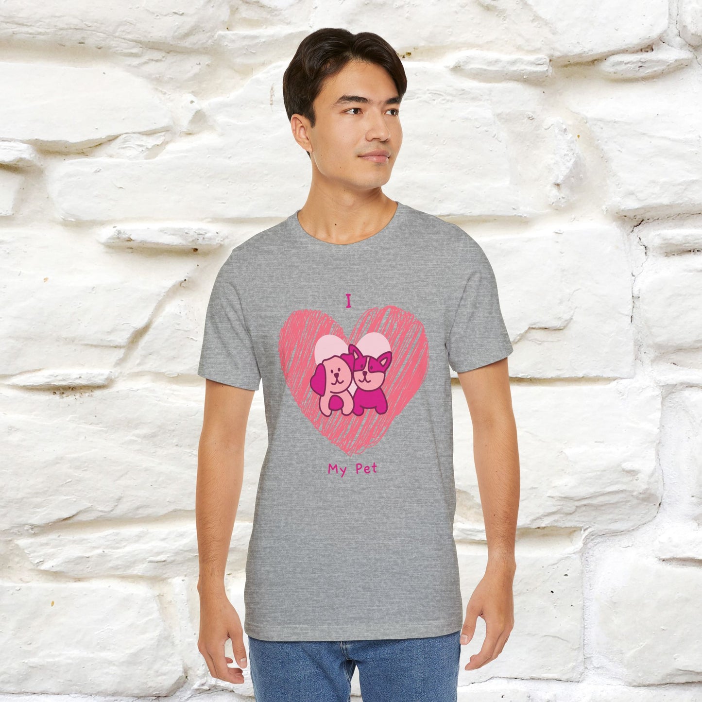 "I Love My Pet" Cat T-Shirt for Men & Women | 100% Cotton* | Celebrate Your Furry Friends