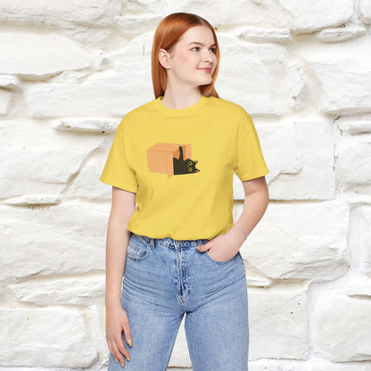 "Think Like There Is No Box" Cat T-Shirt| Front & Back Design | Nunu&Miao Studio