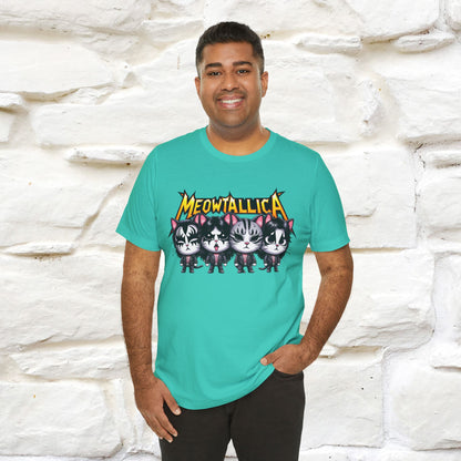Meowtallica T-Shirt | Rock-Inspired Cat Tee| Nunu&Miao Studio - Nunu&Miao Studio