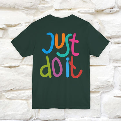 "Yes, Just Do It" Cat T-Shirt| Front & Back Design | Nunu&Miao Studio