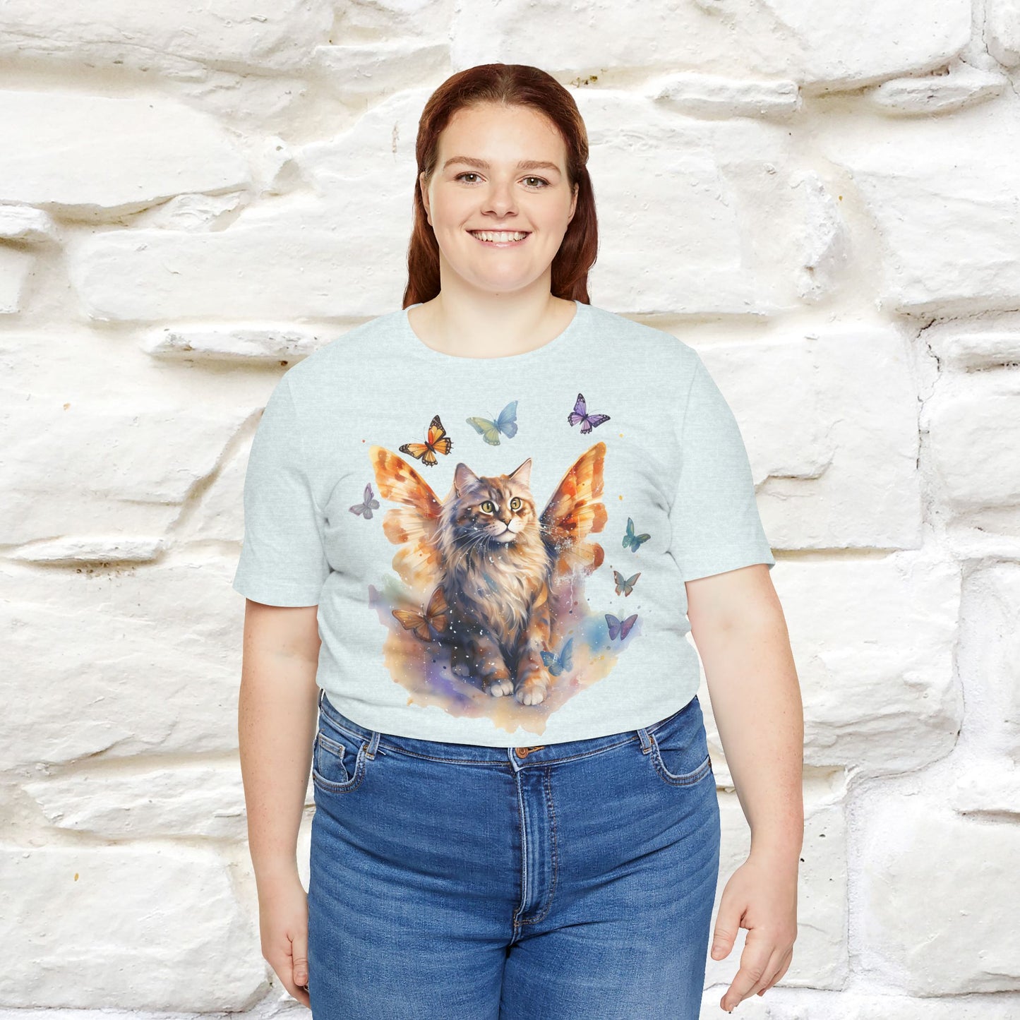 "Meow-velous Butterflies" T-shirt for Women | 100% Cotton*