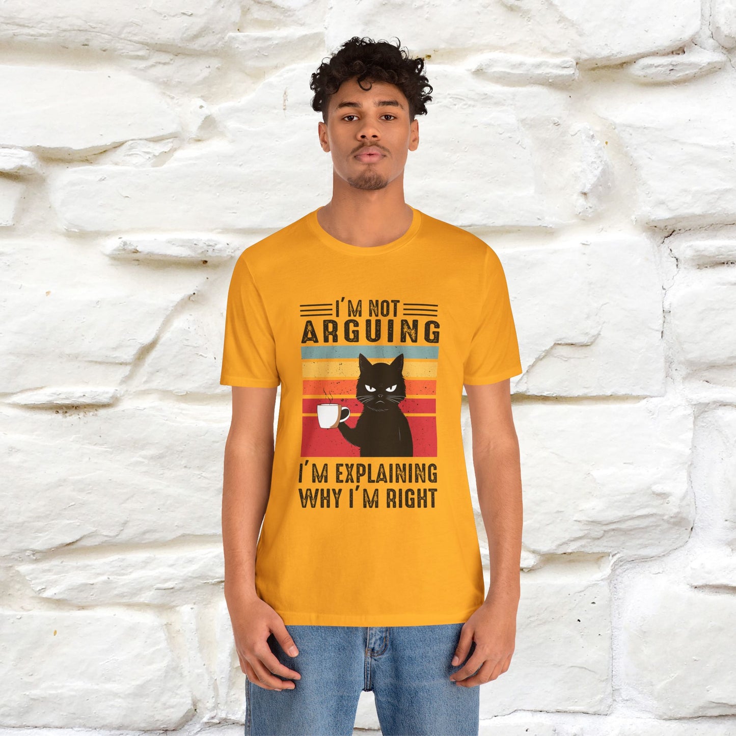 Non sto discutendo, sto spiegando perché ho ragione T-shirt con gatto per uomo e donna | 100% cotone* Maglietta divertente