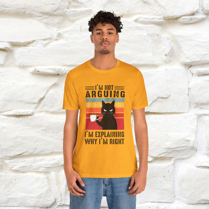Non sto discutendo, sto spiegando perché ho ragione T-shirt con gatto per uomo e donna | 100% cotone* Maglietta divertente