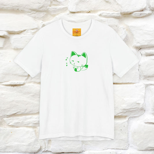 "Happiness Comes From Peace, Peace Comes From Indifference" Cat T-Shirt| Front & Back Design | Nunu&Miao Studio