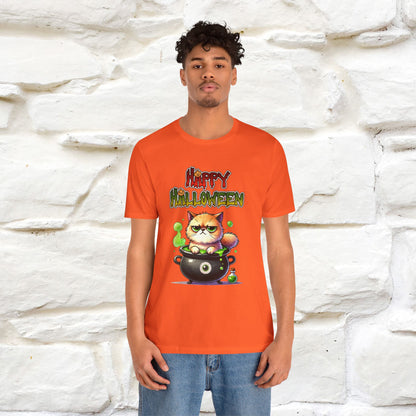 "Angry Cat Happy Halloween" Cat  T-shirt |Nunu&Miao Studio