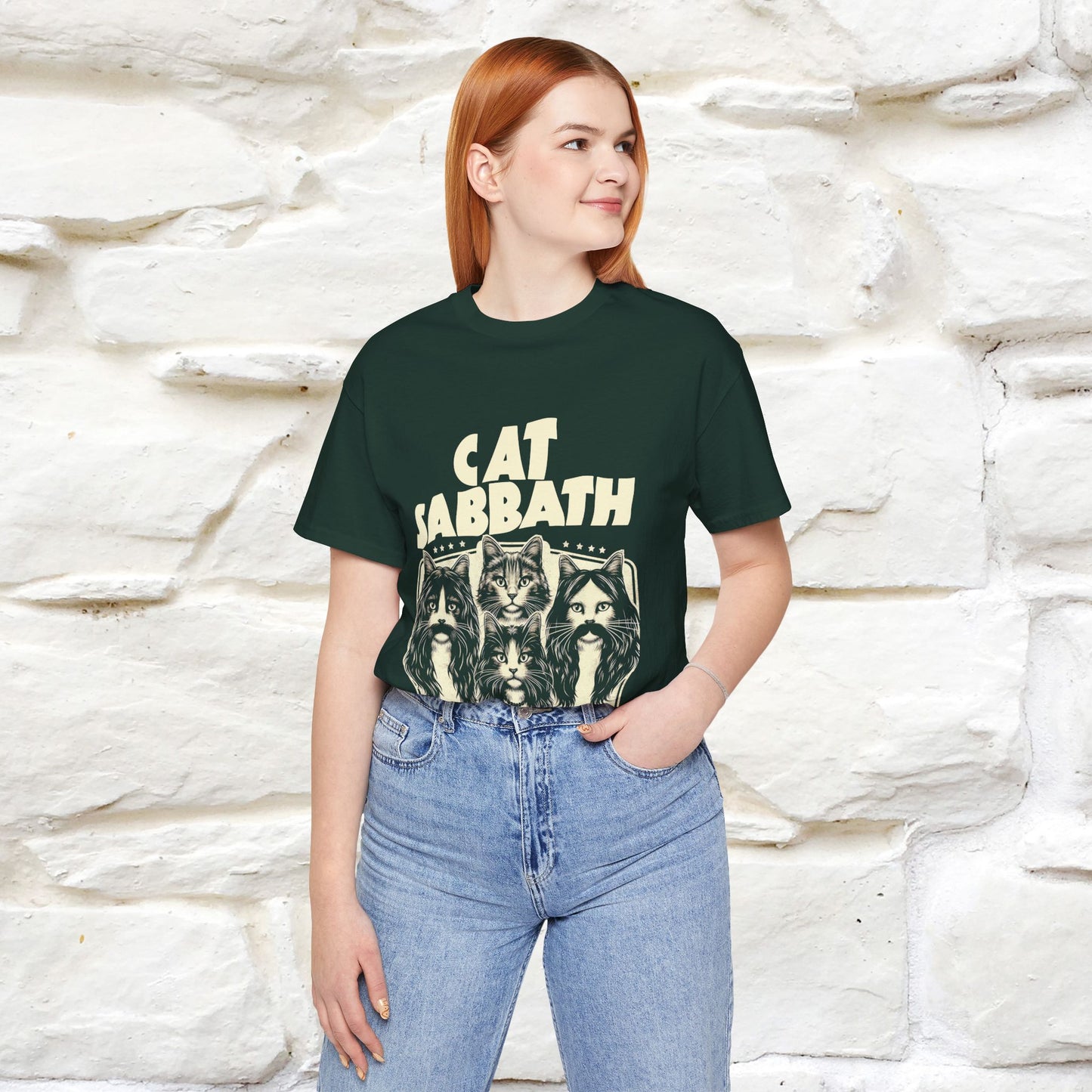 "Cat Sabbath" Cat T-shirt for Men & Women | 100% Cotton*| Feline-Inspired Tee