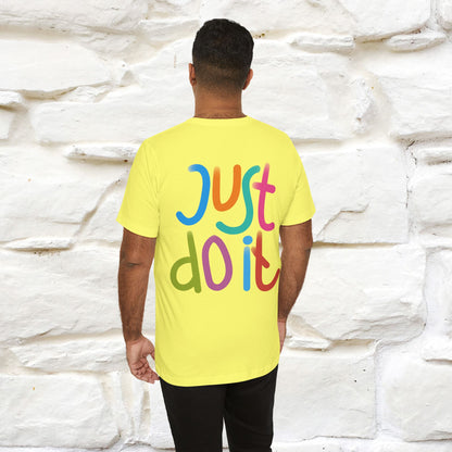 "Yes, Just Do It" Cat T-Shirt| Front & Back Design | Nunu&Miao Studio