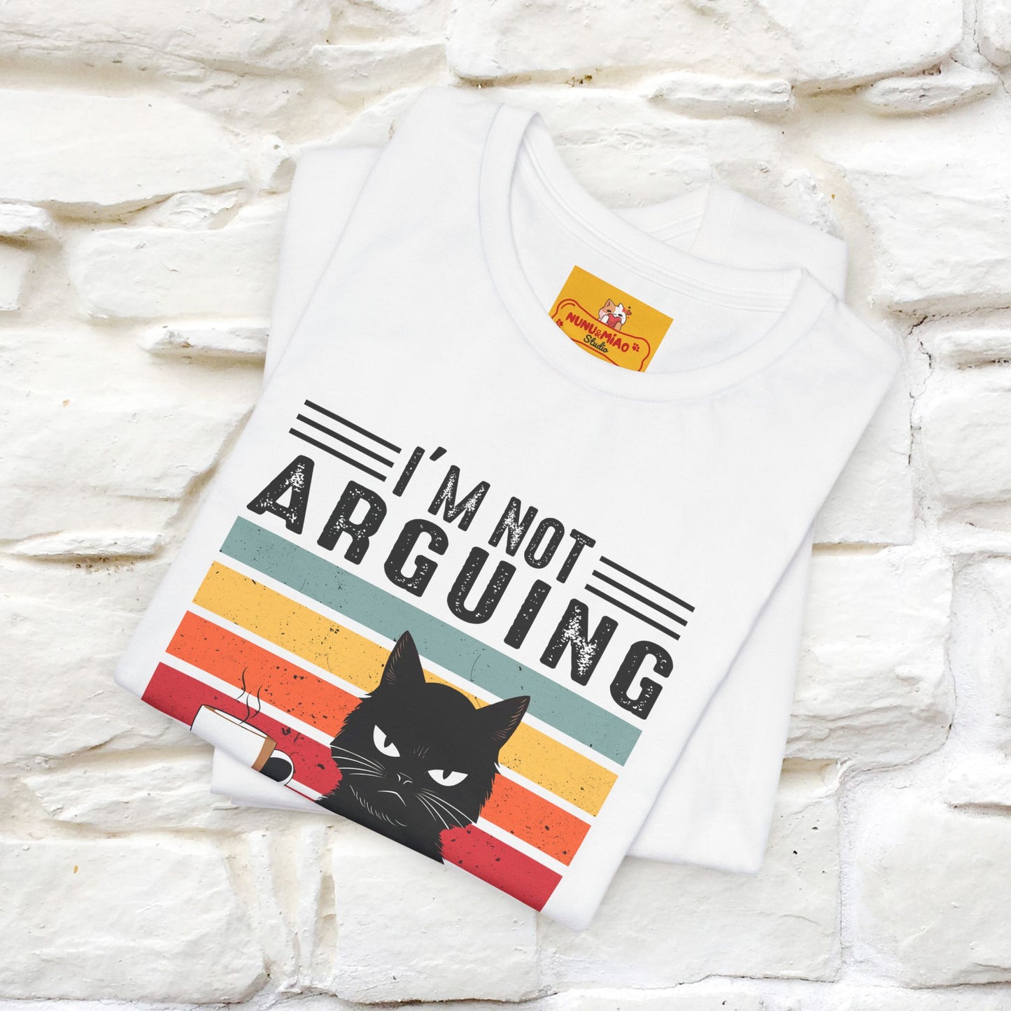 Non sto discutendo, sto spiegando perché ho ragione T-shirt con gatto per uomo e donna | 100% cotone* Maglietta divertente