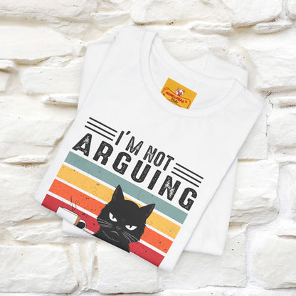 Non sto discutendo, sto spiegando perché ho ragione T-shirt con gatto per uomo e donna | 100% cotone* Maglietta divertente