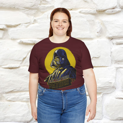 Cat I Am Your Father T-Shirt | Fun Cat & Movie Parody Tee for Men & Women | 100% Cotton