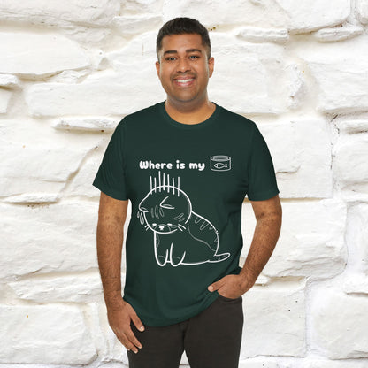 "Where Is My Tuna?" Funny Cat T-Shirt for Men & Women | 100% Cotton* 🐾