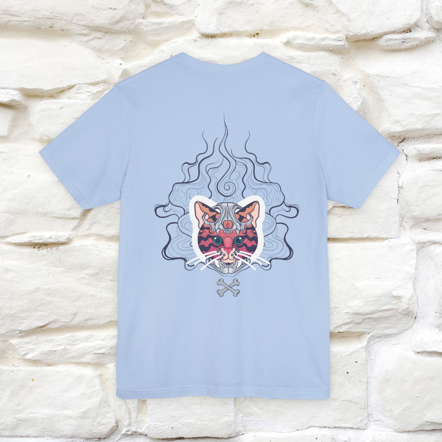 ''Air Fire Cat'' | Cat T-Shirt Front and Back Design | Nunu&Miao Studio