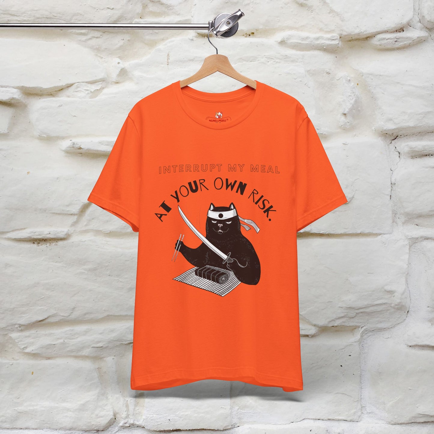 "Interrupt My Meal At Your Own Risk" Cat T-shirt for Men & Women | 100% Cotton*