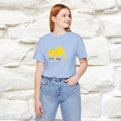 "It's Meawday" Cat T-shirt | Front & Back Design | Nunu&Miao Studio - Nunu&Miao Studio