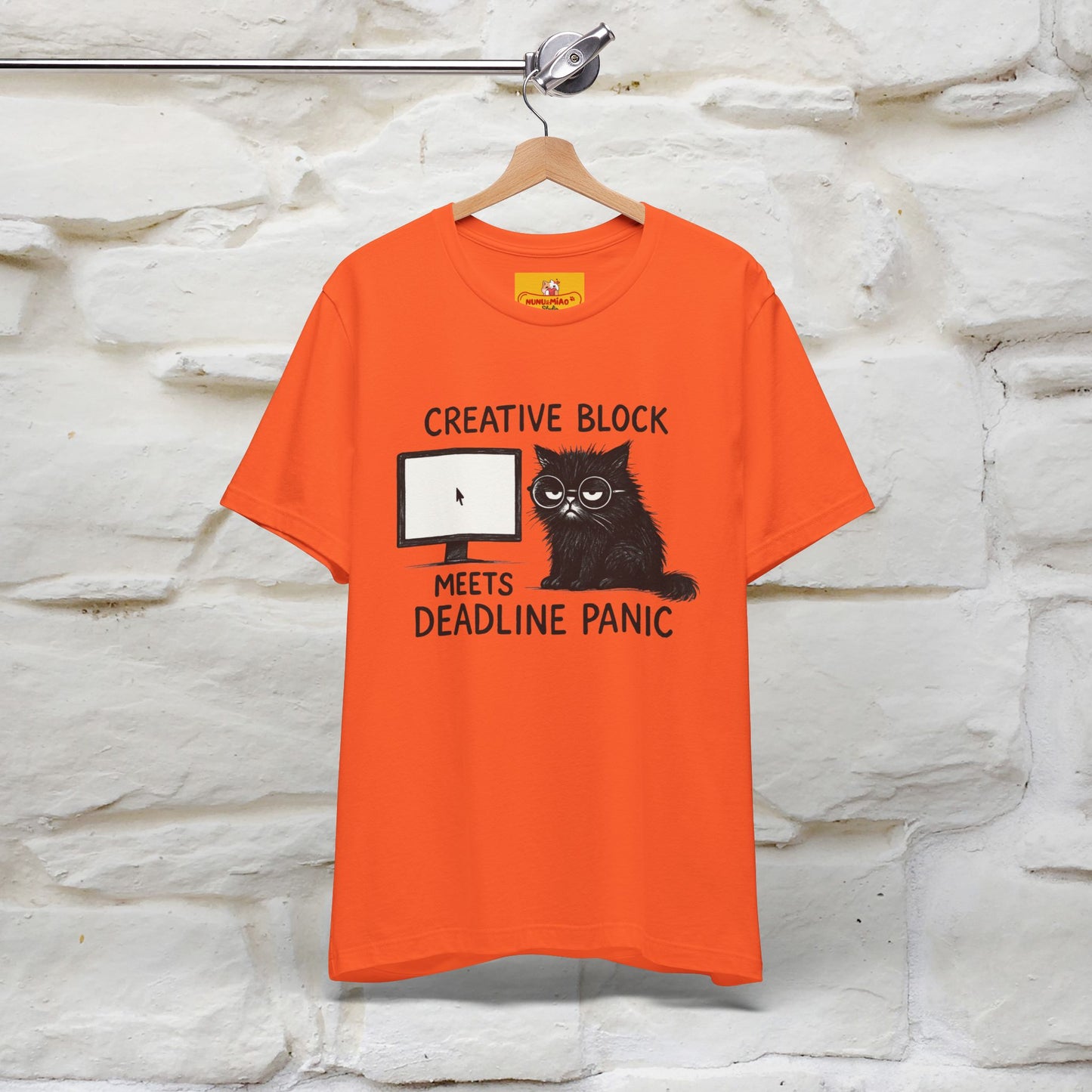 "Creative Block Meets Deadline..." |Cat T-Shirt | Nunu&Miao Studio