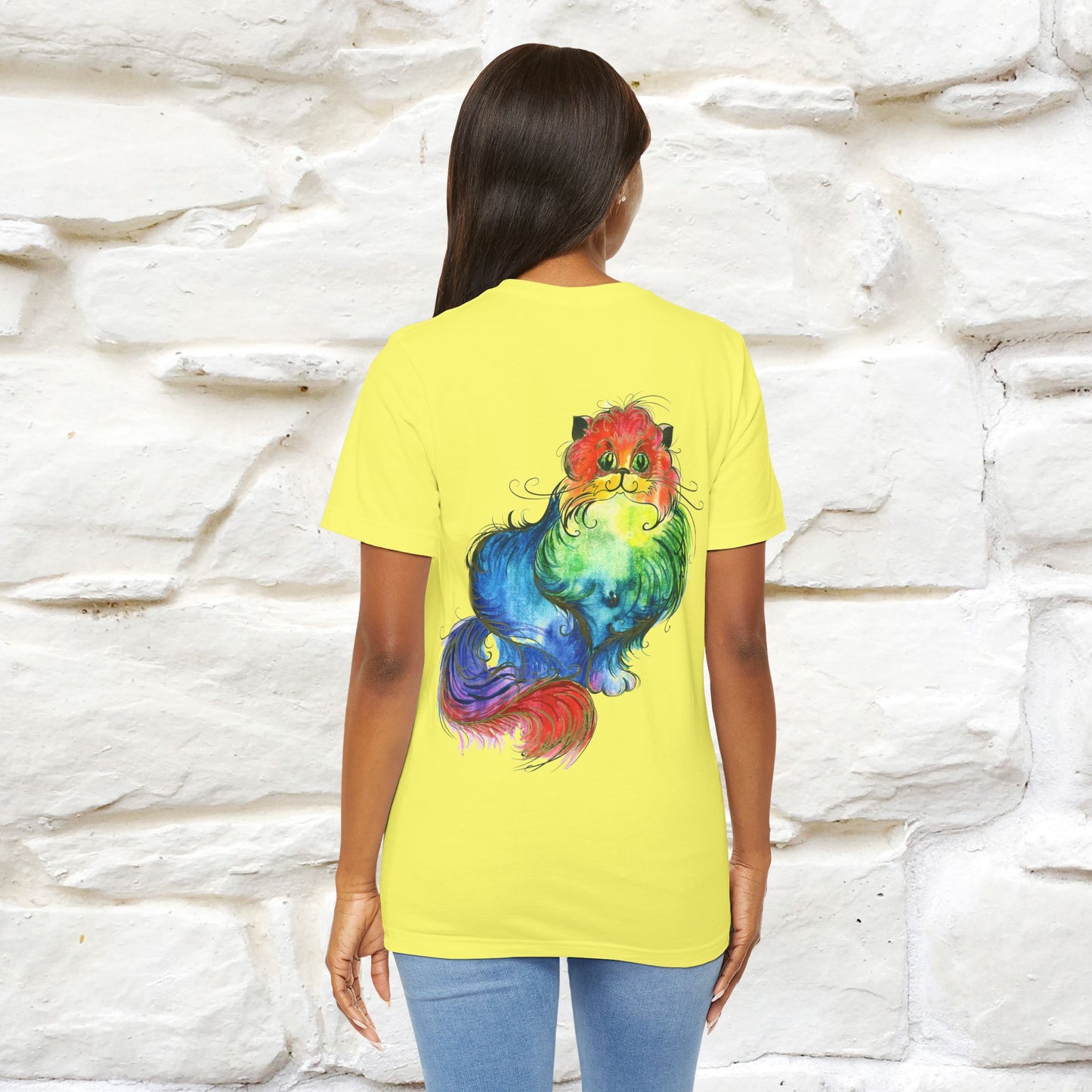 "Il Pittore'' Cat T-Shirt Front and Back Design | Nunu&Miao Studio