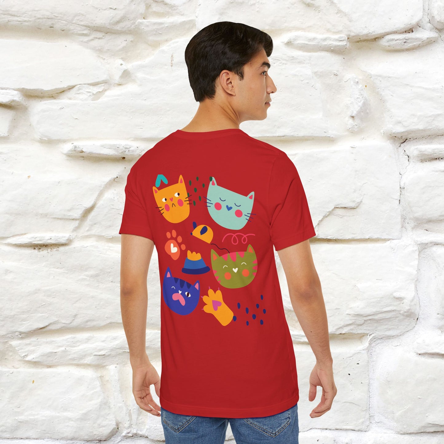 ''The Power Of Meow'' Cat T-Shirt Front and Back Design | Nunu&Miao Studio
