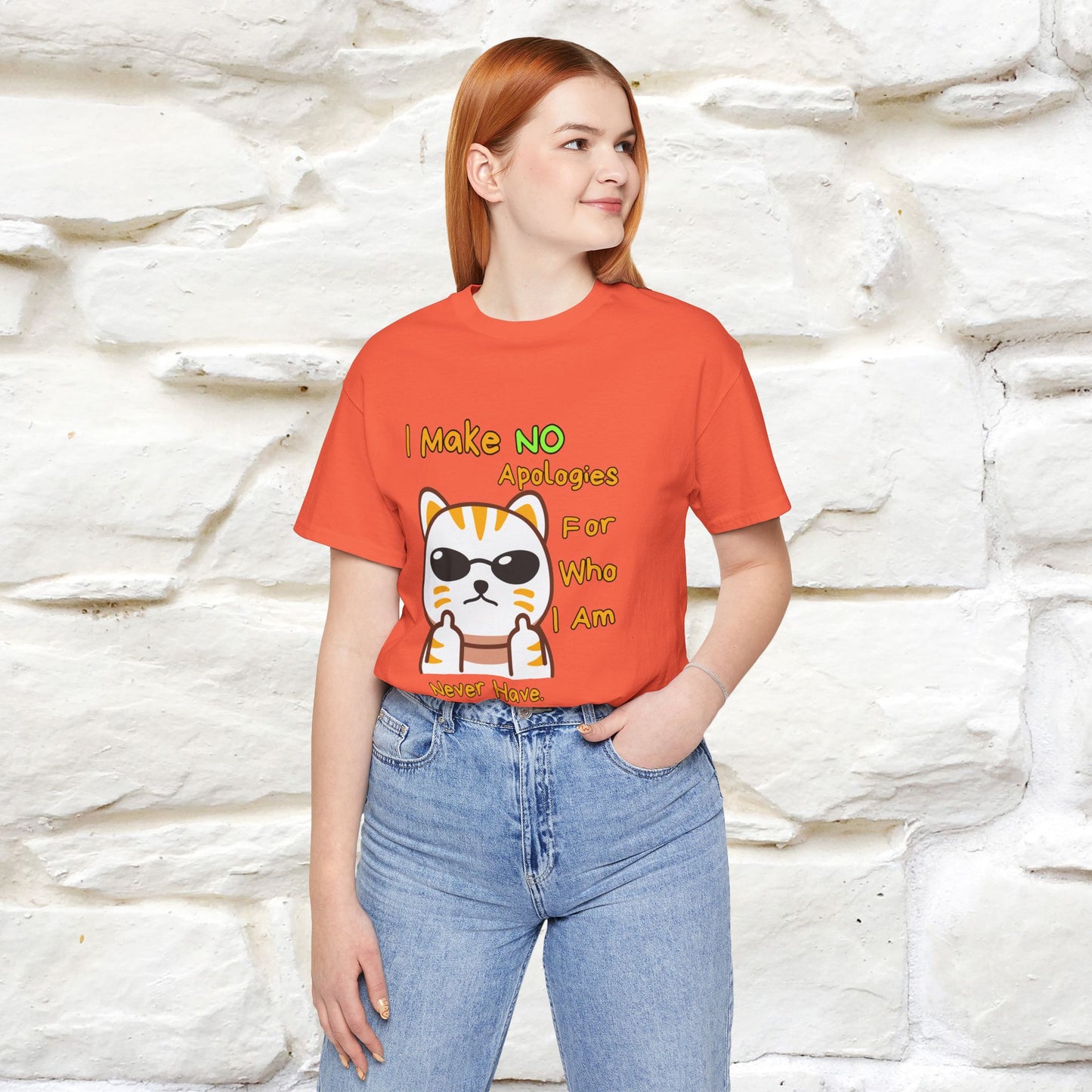 "I Make No Apologies... " |Cat T-Shirt | Nunu&Miao Studio
