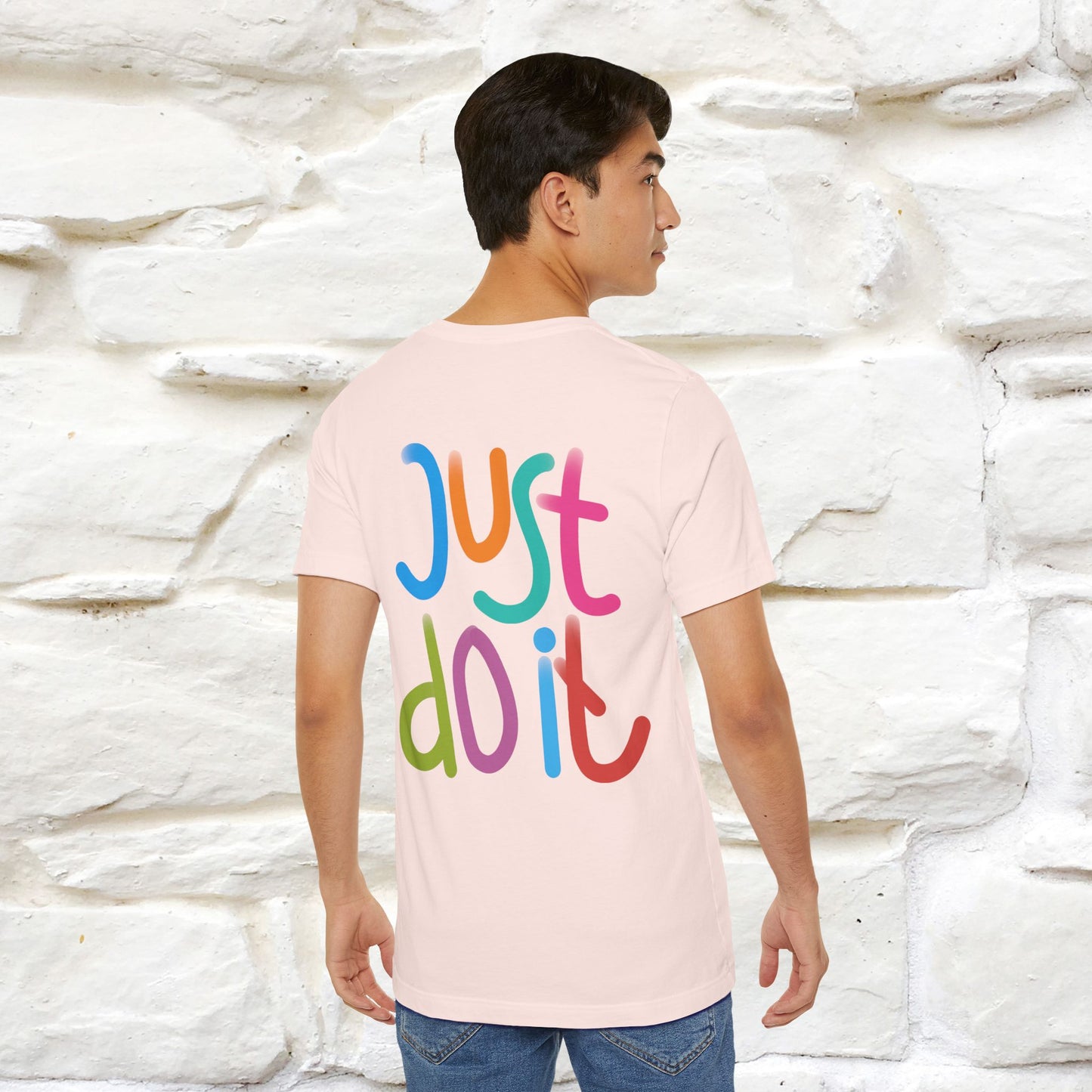 "Yes, Just Do It" Cat T-Shirt| Front & Back Design | Nunu&Miao Studio