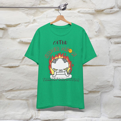 Catku Super Meow Transformation T-Shirt for Men & Women | 100% Cotton* Anime-Inspired Cat Tee